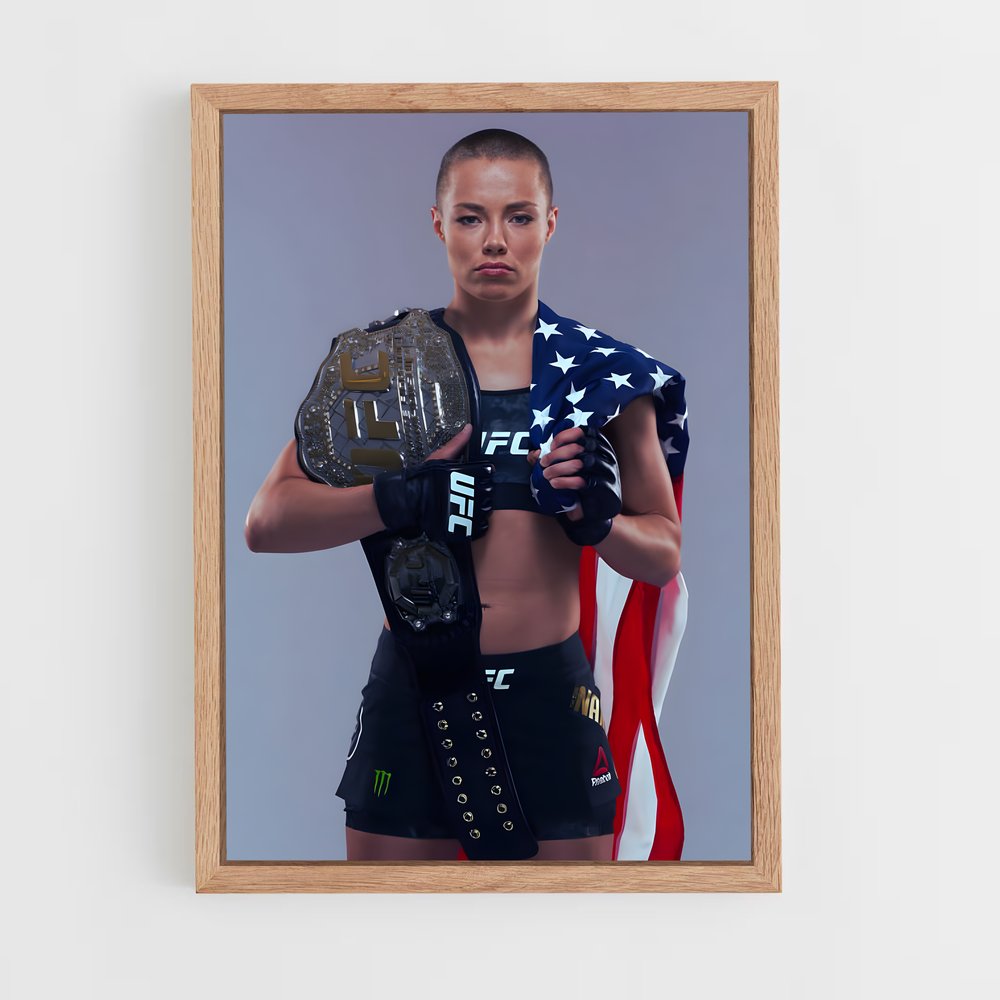 Poster Rose namajunas – affiche Taekwondo (vue 4)